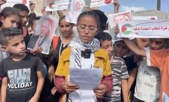 Gazzenin çocukları Cumhurbaşkanı Erdoğan’a seslendi! “Bu soykırımı durdurabilecek güç sizde”